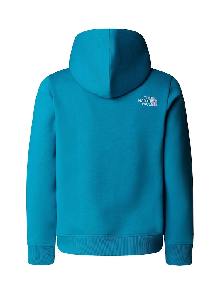 Modra bela - The North Face dečki najstniki Drew Peak Pullover kapucar; jopa/pulover s kapuco - Slika 2 iz 2