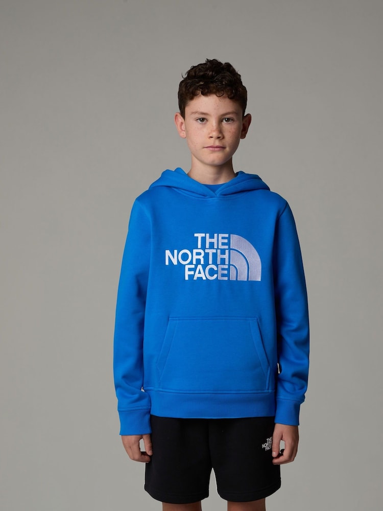 modra - The North Face dečki najstniki Drew Peak Pullover kapucar; jopa/pulover s kapuco - Slika 1 iz 3