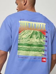 The North Face Blue AXYS Oversized Back Print T-Shirt - Image 5 of 7