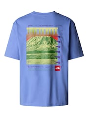 The North Face Blue AXYS Oversized Back Print T-Shirt - Image 7 of 7