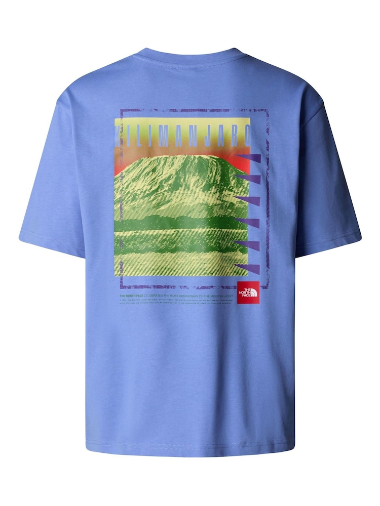 The North Face Blue AXYS Oversized Back Print T-Shirt - Image 7 of 7