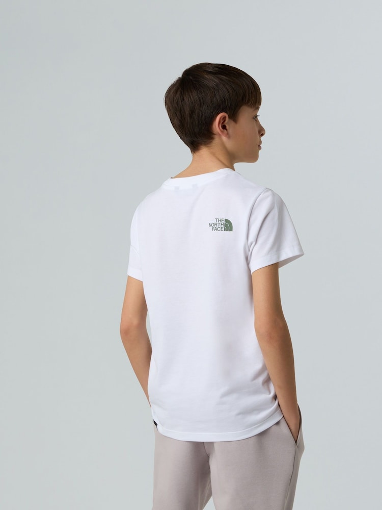 The North Face White Boys Easy T-Shirt - Image 2 of 5