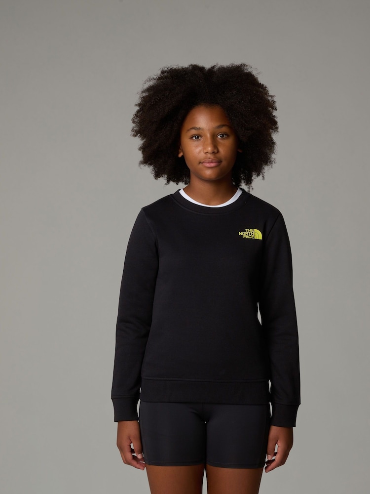The North Face Black Teen Box NSE Crew Sweat Top - Image 1 of 4