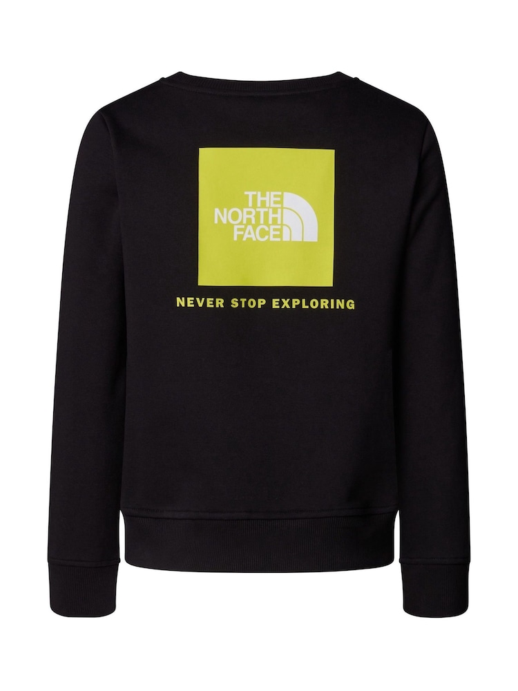 The North Face Black Teen Box NSE Crew Sweat Top - Image 4 of 4