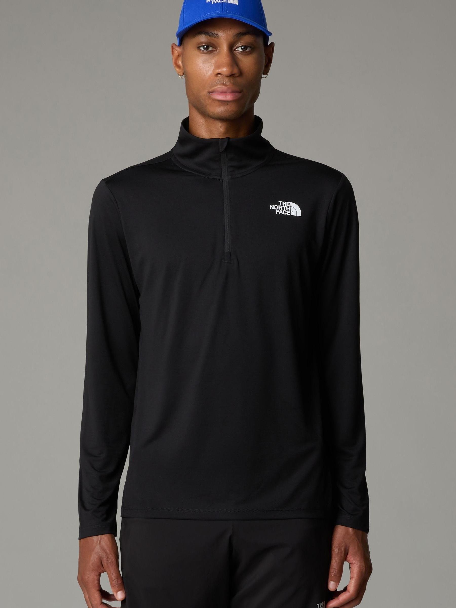 Buy The North Face Black 24/7 1/4 Zip Long Sleeve Tech Top