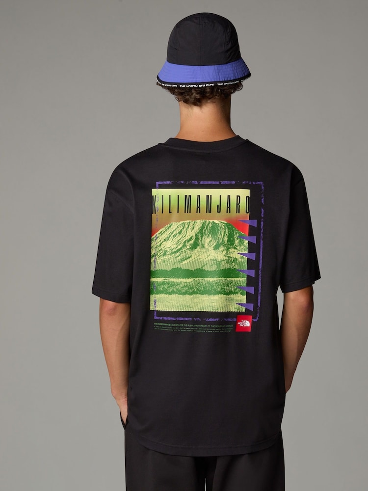 The North Face Black AXYS Oversized Back Print T-Shirt - Image 1 of 3 The North Face Black AXYS Oversized Back Print T-Shirt - Image 1 of 3