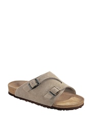 Birkenstock Brown Zurich Suede Leather Sandals - Image 1 of 3