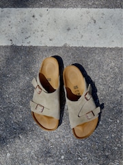 Birkenstock Brown Zurich Suede Leather Sandals - Image 2 of 3