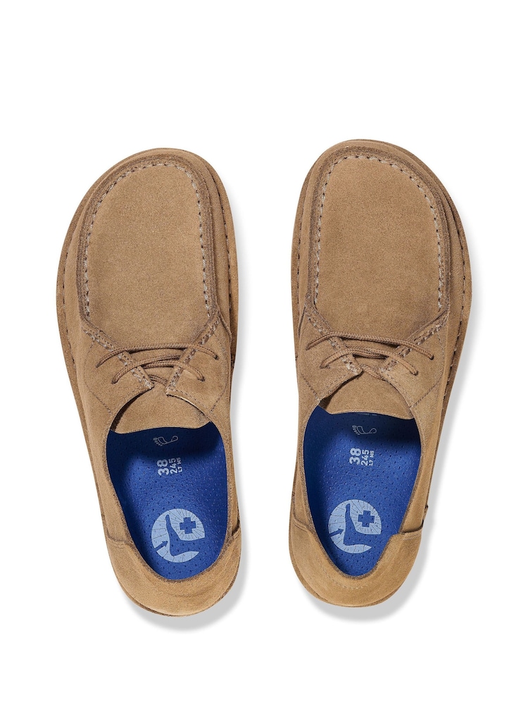 Birkenstock Taupe Utti Lace Suede Shoes - Image 4 of 4 Birkenstock Taupe Utti Lace Suede Shoes - Image 4 of 4
