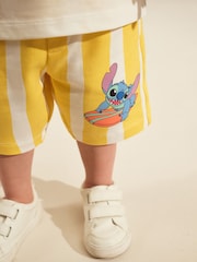 Yellow/White Lilo and Stitch Short Sleeve 100% Cotton T-Shirt and Shorts Set (3mths-8yrs) - Image 5 of 5