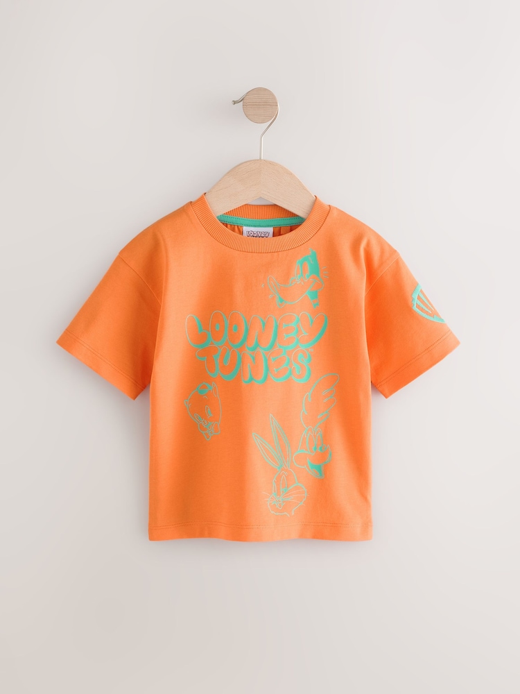 Orange Looney Tunes Short Sleeve T-Shirt (3mths-8yrs) - Image 1 of 4