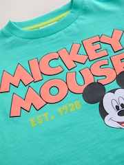 Бирюзовый/синий - Футболка с короткими рукавами Mickey Mouse (3мес.-8лет) - Изображение 3 из 4