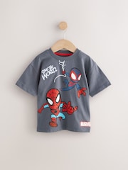 Темно-сірий - Spider-Man з коротким рукавом 100% Cotton футболки (3міс.-8р.) - Image 6 of 9