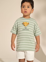 Sage Green Simba Lion King Short Sleeve T-Shirt (3mths-8yrs) - Image 1 of 4