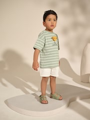 Sage Green Simba Lion King Short Sleeve T-Shirt (3mths-8yrs) - Image 4 of 4