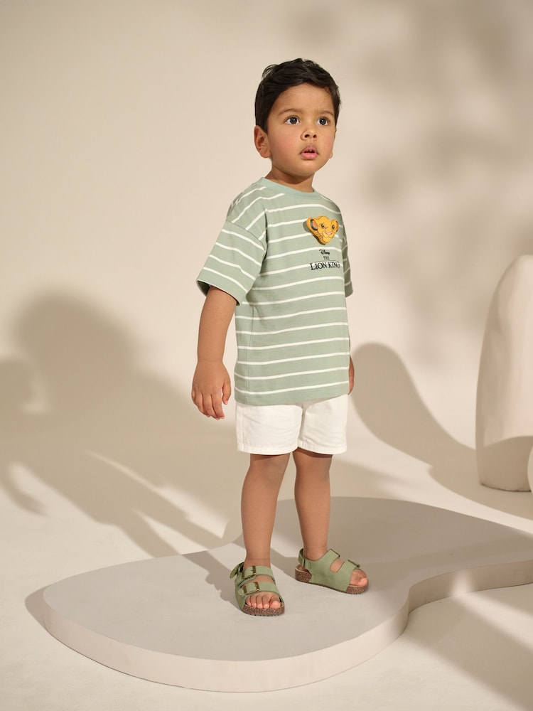 Sage Green Simba Lion King Short Sleeve T-Shirt (3mths-8yrs) - Image 4 of 4