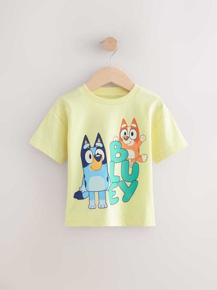 Lemon Yellow Bluey Short Sleeve T-Shirt (3mths-7yrs) - Image 1 of 4