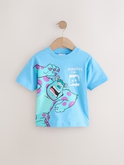 Blue Monsters Inc Short Sleeve Back Print T-Shirt (3mths-8yrs) - Image 1 of 4