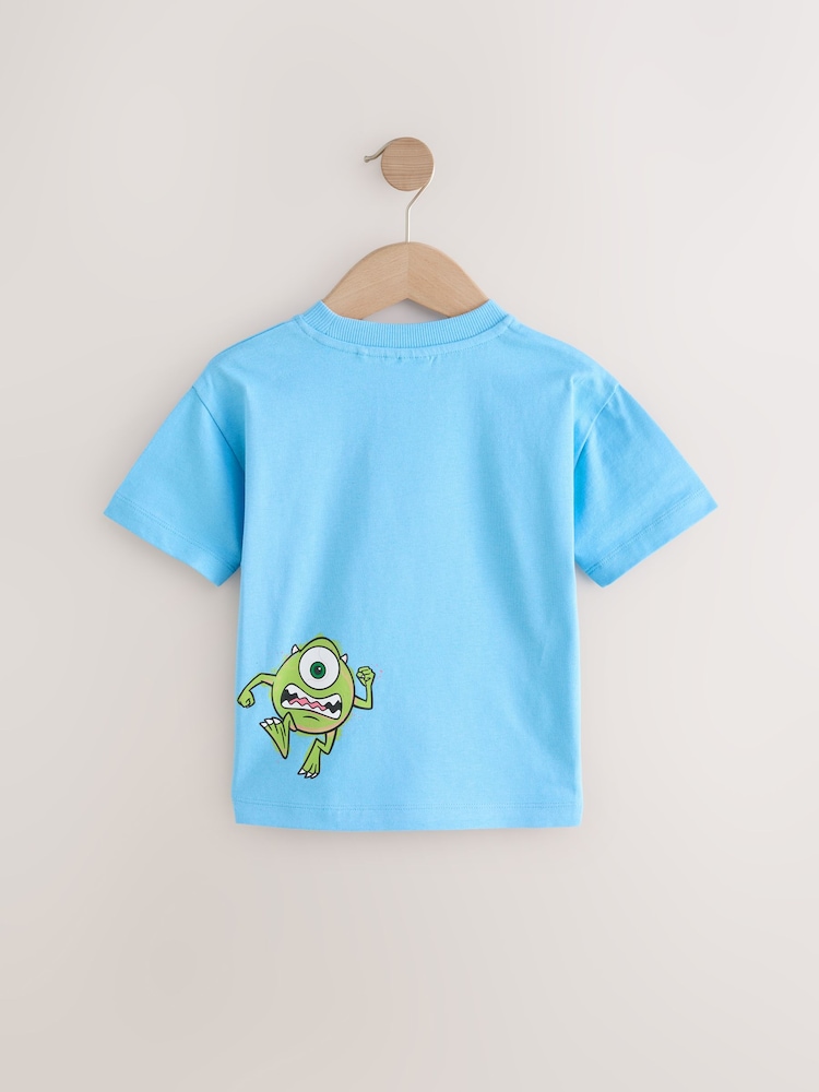 Blue Monsters Inc Short Sleeve Back Print T-Shirt (3mths-8yrs) - Image 2 of 4