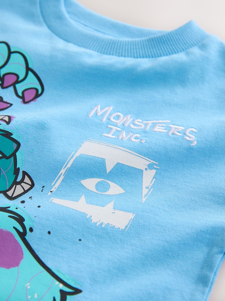 Blue Monsters Inc Short Sleeve Back Print T-Shirt (3mths-8yrs) - Image 3 of 4