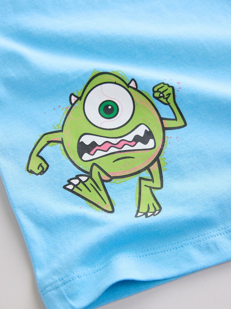 Blue Monsters Inc Short Sleeve Back Print T-Shirt (3mths-8yrs) - Image 4 of 4