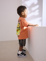 Orange Mickey Mouse T-Shirt & Shorts Set (3mths-8yrs) - Image 2 of 9
