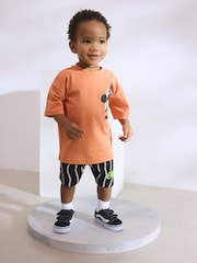 Orange Mickey Mouse T-Shirt & Shorts Set (3mths-8yrs) - Image 4 of 9