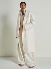 LES 100 CIEL Stone Reiss | Les 100 Ciels Wool and Cashmere Jumper - Image 5 of 6