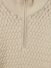 LES 100 CIEL Stone Reiss | Les 100 Ciels Wool and Cashmere Jumper - Image 6 of 6