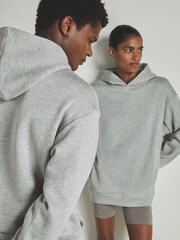 LES 100 CIEL Grey Reiss | Les 100 Ciels Modal-Blend Jersey Hoodie - Image 6 of 6