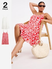 Simply Be Red Beach Coverups - Image 1 of 7