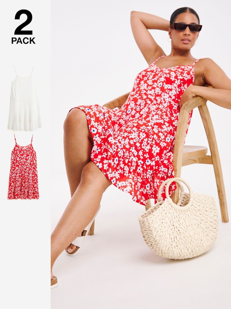 Simply Be Red Beach Coverups - Image 1 of 7