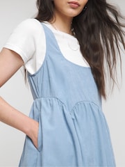 Simply Be Blue Smock Dress - Image 3 of 5