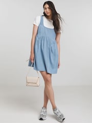 Simply Be Blue Smock Dress - Image 4 of 5