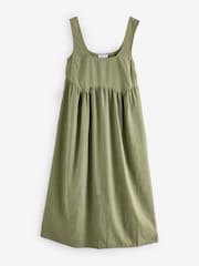 Simply Be Green Apron Midi Dress - Image 5 of 5