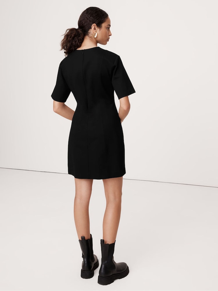 Banana Republic Black Mini Shift Dress - Image 2 of 4 Banana Republic Black Mini Shift Dress - Image 2 of 4