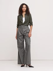 Banana Republic Green The Perfect Silk Shirt - Image 1 of 5