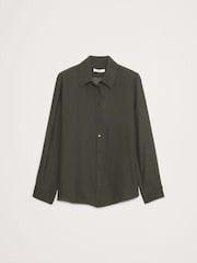 Banana Republic Green The Perfect Silk Shirt - Image 5 of 5