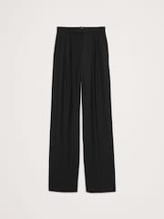Banana Republic Black Ultra High Waist Wide Leg Trousers - Image 4 of 4