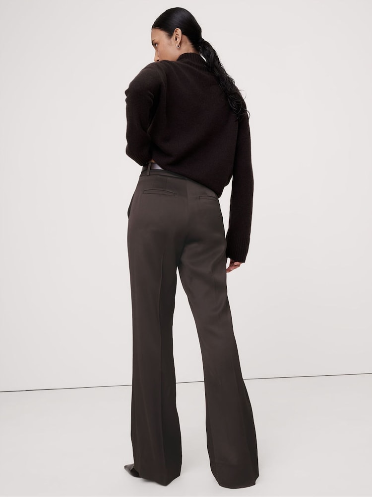 Banana Republic Grey High Rise Single Pleat Trousers - Image 2 of 4 Banana Republic Grey High Rise Single Pleat Trousers - Image 2 of 4