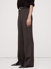 Banana Republic Grey High Rise Single Pleat Trousers - Image 3 of 4