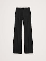 Banana Republic Black High Waisted Wide Leg Pinstripe Flare Trousers - Image 1 of 1