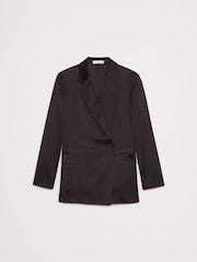 Banana Republic Brown Relaxed Longline Double Breasted Blazer - Image 4 of 4