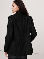 Banana Republic Black Hourglass Italian Flannel Blazer - Image 2 of 5