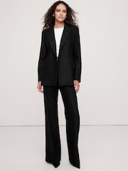 Banana Republic Black Hourglass Italian Flannel Blazer - Image 4 of 5