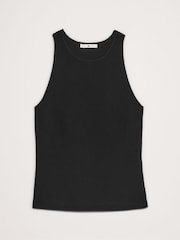 Banana Republic Black Cece Sculpted Ribbed Top - Image 4 of 4