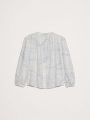 Banana Republic White Cotton Silk Blouse - Image 4 of 4