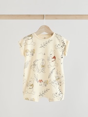 Yellow/White Baby Winnie The Pooh Rompers 2 Pack (0mths-3yrs) - Image 2 of 9
