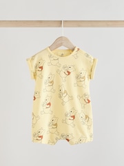 Yellow/White Baby Winnie The Pooh Rompers 2 Pack (0mths-3yrs) - Image 3 of 9
