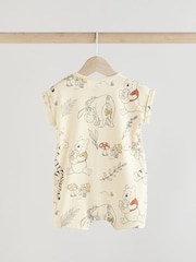 Yellow/White Baby Winnie The Pooh Rompers 2 Pack (0mths-3yrs) - Image 5 of 9
